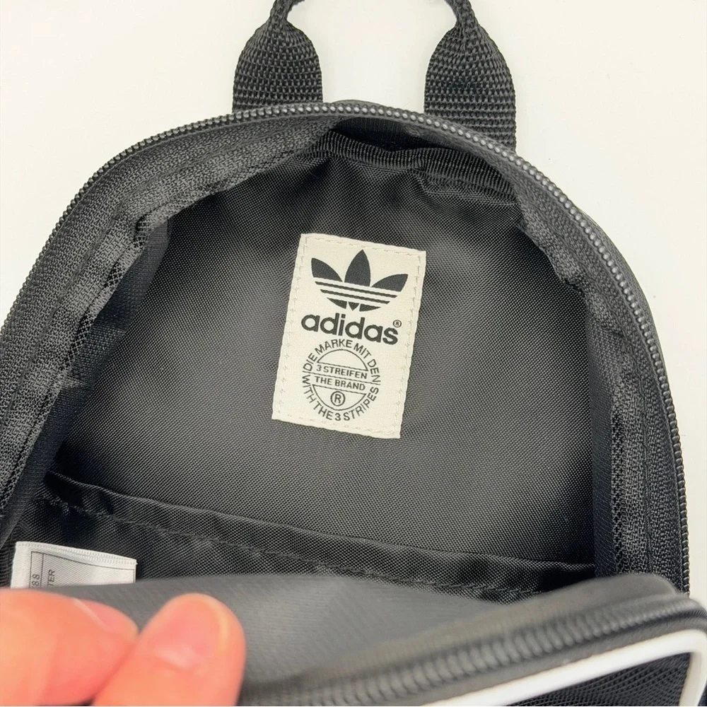 Adidas Classic Black and White Mini Backpack - Picture 5 of 12